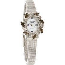 Marcel Drucker Ladies Elegant Smokey Quartz Diamond Bracelet Dress Watch