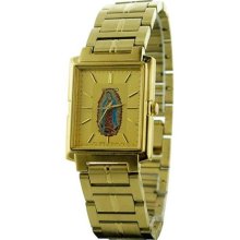 Men Seiko SFR506CL Our Lady of Guadalupe Gold Tone Gold