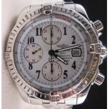 Men's Breitling Chronomat Evolution White Dial A13356 Box & Papers