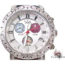 Mens Diamond Aqua Techno Watch With Mother Of Pearl Chronograph Dial 0.50ct
