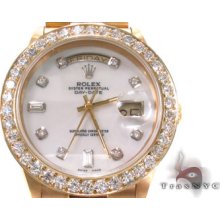 Mens Diamond Rolex Day-date Yellow Gold 118348 Color Watch Collection 4.00ct