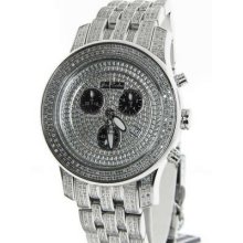 Men's Joe Rodeo Diamond Steel Watch J2022 3.50ct