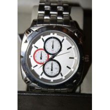 Men's Stainless Steel Chronograph Watch - Show Off Your Sophisticated Style