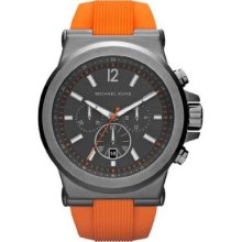 Michael Kors Dylan Orange Sport Chronograph Watch - Mk8296