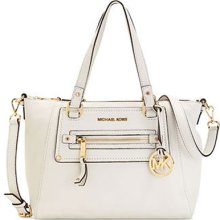 Michael Kors Gilmore Large E/w Satchel In Vanilla