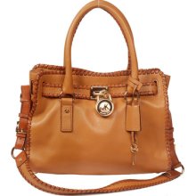 Michael Kors Hamilton Whipped East West Satchel Handbag Msrp $348