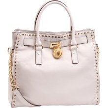 Michael Kors Large Hamilton Whipped N/S Tote Vanilla