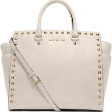 Michael Kors Large Selma Studded Saffiano Tote