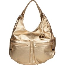 Michael Kors Layton Pale Gold Hobo Handbag (MKH010)