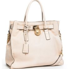 Michael Kors North South Large Satchel 100% authentic - Off-White - Leather