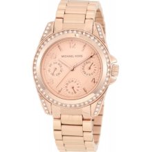 Michael Kors Women's MK5613 Rose Gold Chronograph Watch