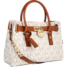 MICHAEL Michael Kors 'Hamilton' Satchel Vanilla