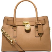 Michael Michael Kors Handbag, Hamilton Saffiano Leather EW Satchel