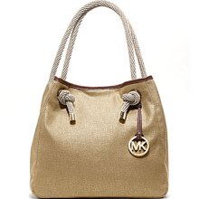 MICHAEL Michael Kors Marina Metallic Grab Bag - Gold