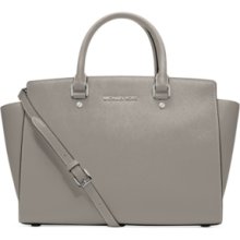 Michael Michael Kors Selma Satchel - Pearl Grey