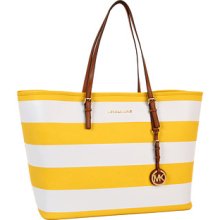 MICHAEL Michael Kors Striped Medium Travel Tote