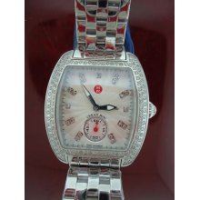 Michele Mini Urban Diamond Bezel Diamond Dial Watch. Authentic With Box & Papers