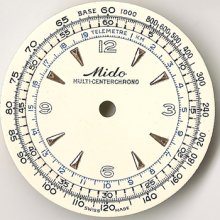 Mido Multicenter Chrono Orig. NOS Wristwatch Dial,1940s