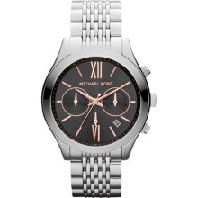 MK5761 Michael Kors Ladies Silver Brookton Chronograph Watch
