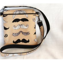 Moustache Tan Cross-Body Purse