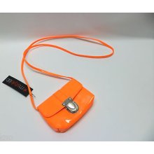 Mstylelab Must Haves Phone Mini Purse Crossbody Neon Bright Orange