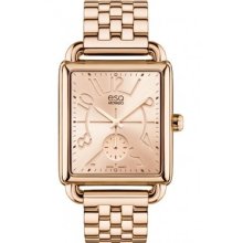 N Box Esq By Movado Origin Womens Rose Gold Stainless Steel Watch 07101409