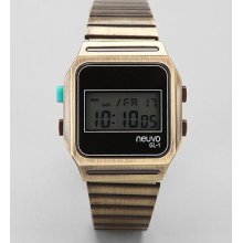 Neuvo Digital Watch: Gold One Size M_acc_watches