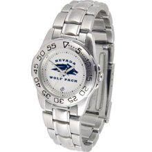 Nevada Wolf Pack Womens Steel Sports Watch