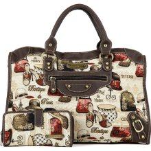 Nicole Lee Lexter Satchel and Wallet Combo