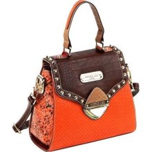 Nicole Lee Mallory Mix Match Color Block Small Satchel