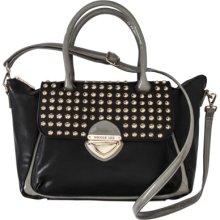 Nicole Lee U.S.A. Studded Satchel Handbag - Black