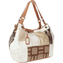 Nine West Vegas Signs Patch Tote Large Tote Handbags : One Size