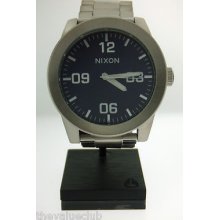 Nixon The Corporal Ss Quartz Blue Dial Steel Quartz Watch A346-1258