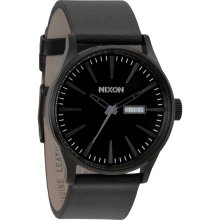 Nixon - The Sentry Leather in All Black