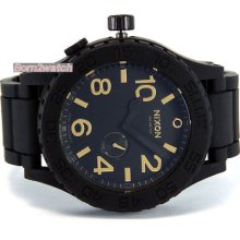 Nixon Watch Swiss Made 51-30 Tide 300m All Matte Black Rubber A236-1041