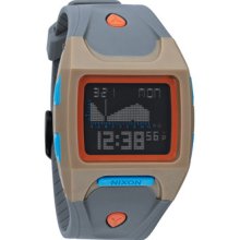 Nixon Watch The Lodown Khaki Blue Burnt Orange Mens Xx97