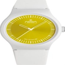 Noon Copenhagen Unisex 105-004S2 Yellow Dial White