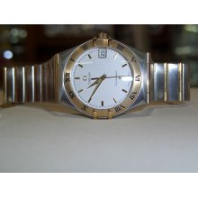 Omega Constellation 1212.30.00 Steel-yellow Gold On Steel-gold Full Bar