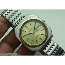 Omega Constellation 166219 Automatic 37 Mm Cal. 1022 Gold Bezel & Steel Watch