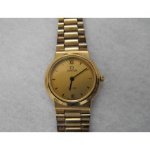 Omega Ladies Deville Vintage Gold Swiss Quartz Watch