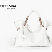 Omnia Crystal Natural Leather Cigal Women Cross Hobo Bag 3 Colors