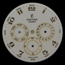 Original Vintage Festina Full Calendar Watch Dial