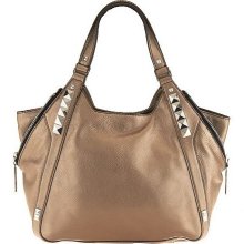 orYANY Leather Hobo Bag with Stud Detail - Gold - One Size