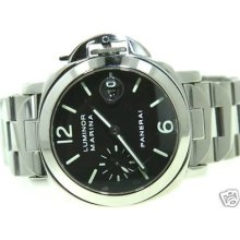 Panerai Luminor Marina Pam 50 Steel Mens 40mm Watch