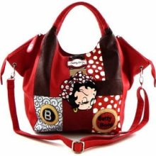 Patchwork Betty Boop 2 Way Satchel Bag