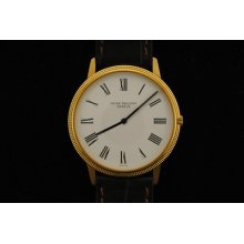 Patek Philippe 5120j Men's Extra-large Calatrava-18k Yellow Gold