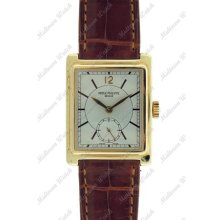 Patek Philippe Gondolo 5010 R Manual Wind Rose Gold Mens Leather Watch $14,600