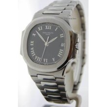 Patek Philippe Mens 3800 Nautilus Stainless Automatic Watch Jewels In Time