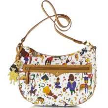 Piero Guidi Designer Handbags, Magic Circus - Large Shoulder Bag