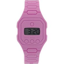 Pixelmoda Ops Pink Unisex Trendy Flat Digital Water Resistant Watch